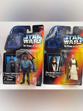 Star Wars: Power of the Force Ben Obi - Wan Kenobi Lando Calrissian Sealed Set